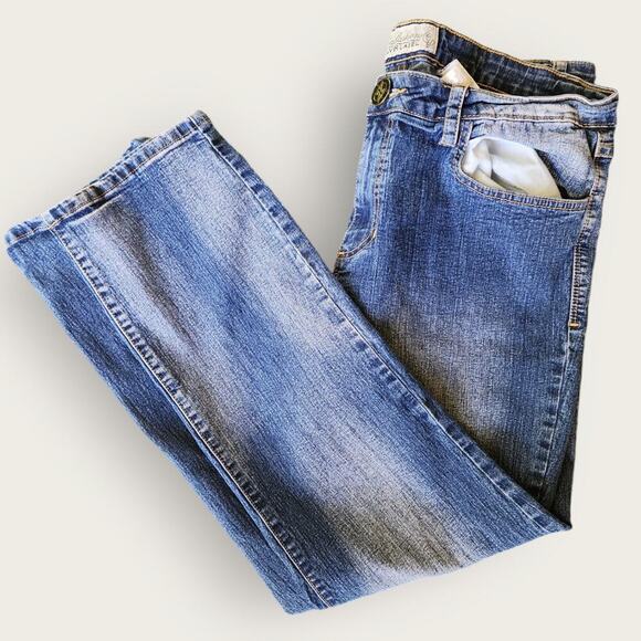 Phat Fashion Silver Label Juniors/Ladies Straight Denim Blue Jeans Sz 15 - Picture 3 of 8